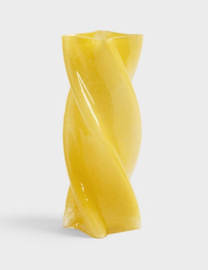 Marshmallow Opaque Yellow Vase