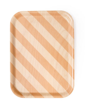 Small Birch Striped Wood Tray + other colours