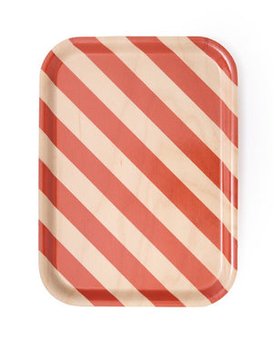Small Birch Striped Wood Tray + other colours