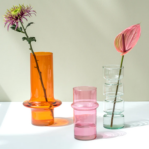 Paprika Recycled glass Cylinder Vase