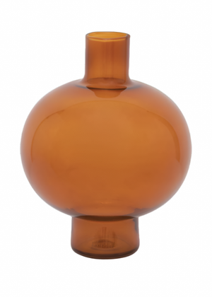 Oak Brown Recycled Glass Vase