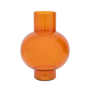 Paprika Recycled Glass Tummy Vase
