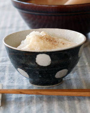 Mizutama Polka Dot Rice Bowl - two colours