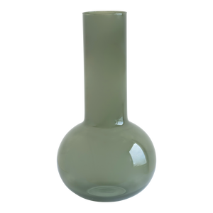 Sage Green Recycled glass Collo Vase