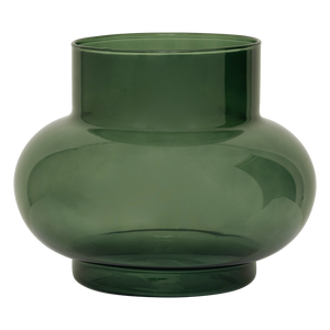 Bottle Green Tummy Low Vase