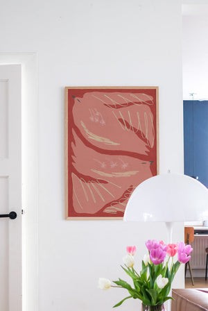 'Falling Flowers' Art Print