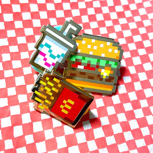Snacks Please Enamel Pins
