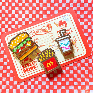 Snacks Please Enamel Pins