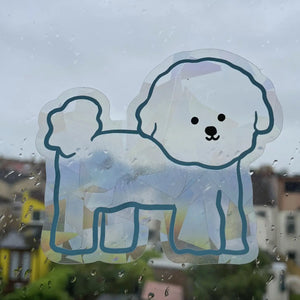 Sun Catcher Little Dog Sticker