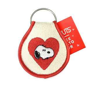 Snoopy Embroidered Patch Keyring + other designs