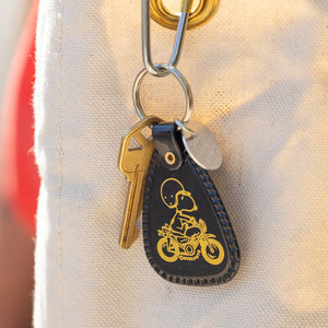 Snoopy Saddle Keychain