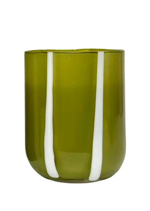 Atina Striped Glass Tumbler + other colours