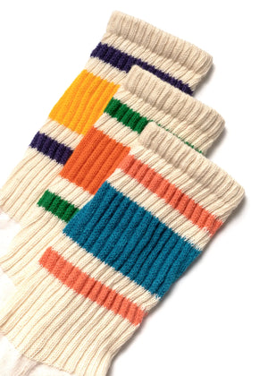 Retro Stripe Varsity Socks - various colours