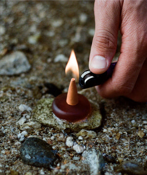 Droplet Incense Cones & Glass Stand - various aromas