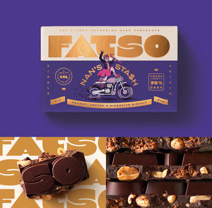 FATSO - Nan's Stash Chocolate - peanut, toffee & digestive biscuit