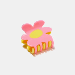 Flower Claw in Yellow + Pink