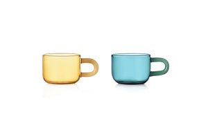 COFFEE&T Double Walled Glass Mug + 2 sizes + 3 colours