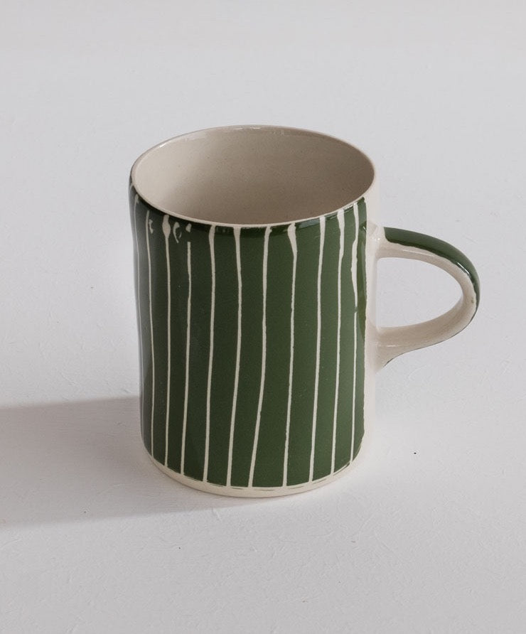 Sgrafitto Stripe Mug + other colours