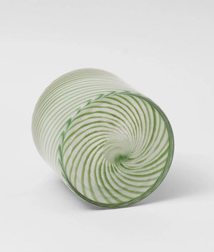 Spiral Glass Pots + 3 sizes + 2 colours