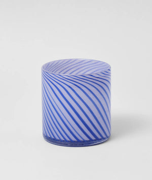 Spiral Glass Pots + 3 sizes + 2 colours