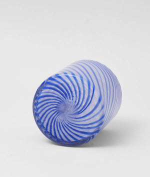 Spiral Glass Pots + 3 sizes + 2 colours