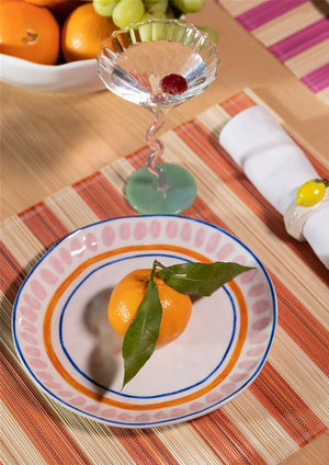 Striped Bamboo Placemats - Various Colours