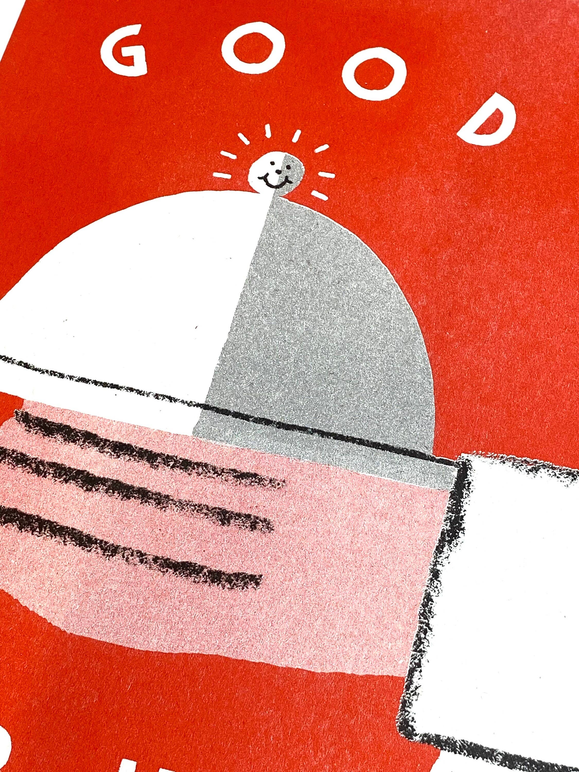 'Good Grub Club Chef' Riso Art Print (A3) by Max Machen – DOWSE