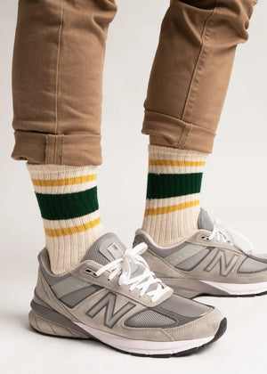 Retro Stripe Varsity Socks - various colours