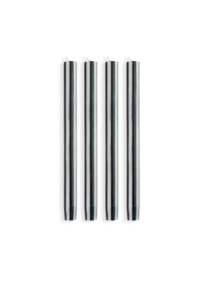 Stripes Dinner Candles - Various Colours