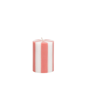 Short Stripe Pillar Candle + other colours