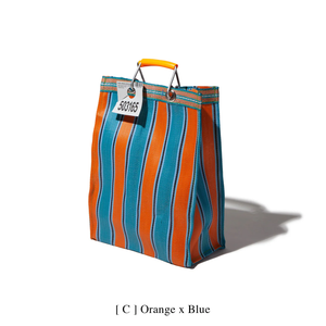 Recycled Plastic Striped Market Bag D15