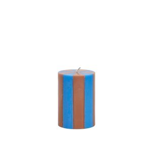 Short Stripe Pillar Candle + other colours