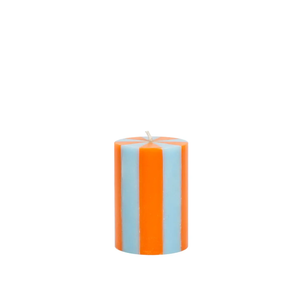 Short Stripe Pillar Candle + other colours