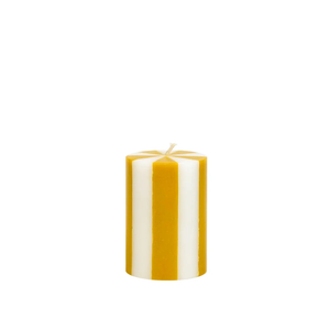 Short Stripe Pillar Candle + other colours
