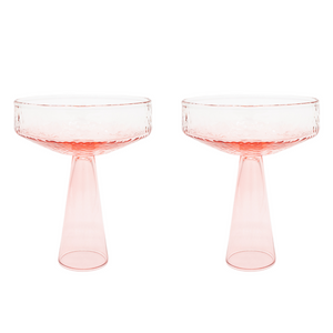 Claude Coupe Pink Set of Two