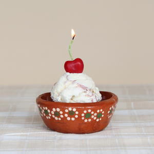 Beeswax Cherry Cake Candles