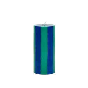 Tall Stripe Pillar Candle + other colours