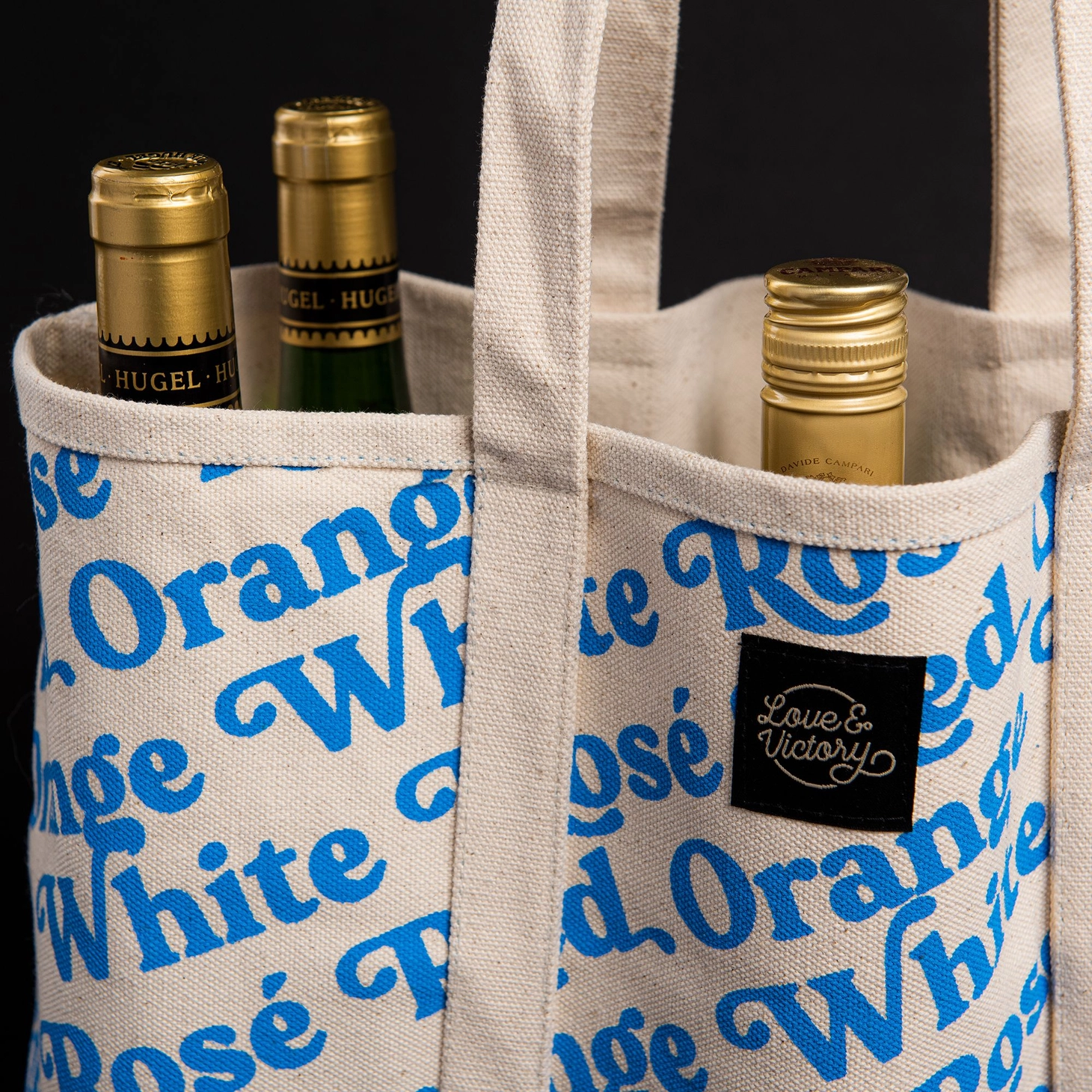 Bottle Tote Bag - Wines Design