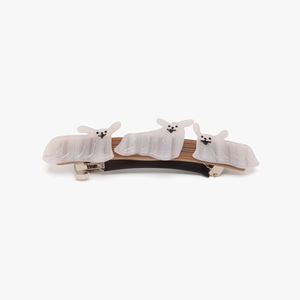 Floof White Dogs Cute Hair Clip