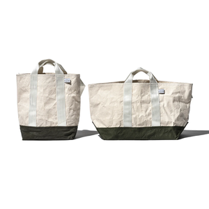 Laminated Cotton & Vintage Fabric Bag 60 x 30cm Model 504551