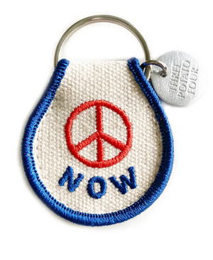 Peace Now Patch Keyring