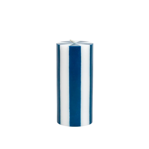 Tall Stripe Pillar Candle + other colours