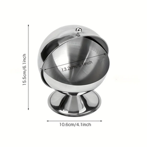 Stainless Steel Sphere Storage Jar