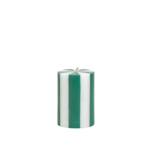 Short Stripe Pillar Candle + other colours