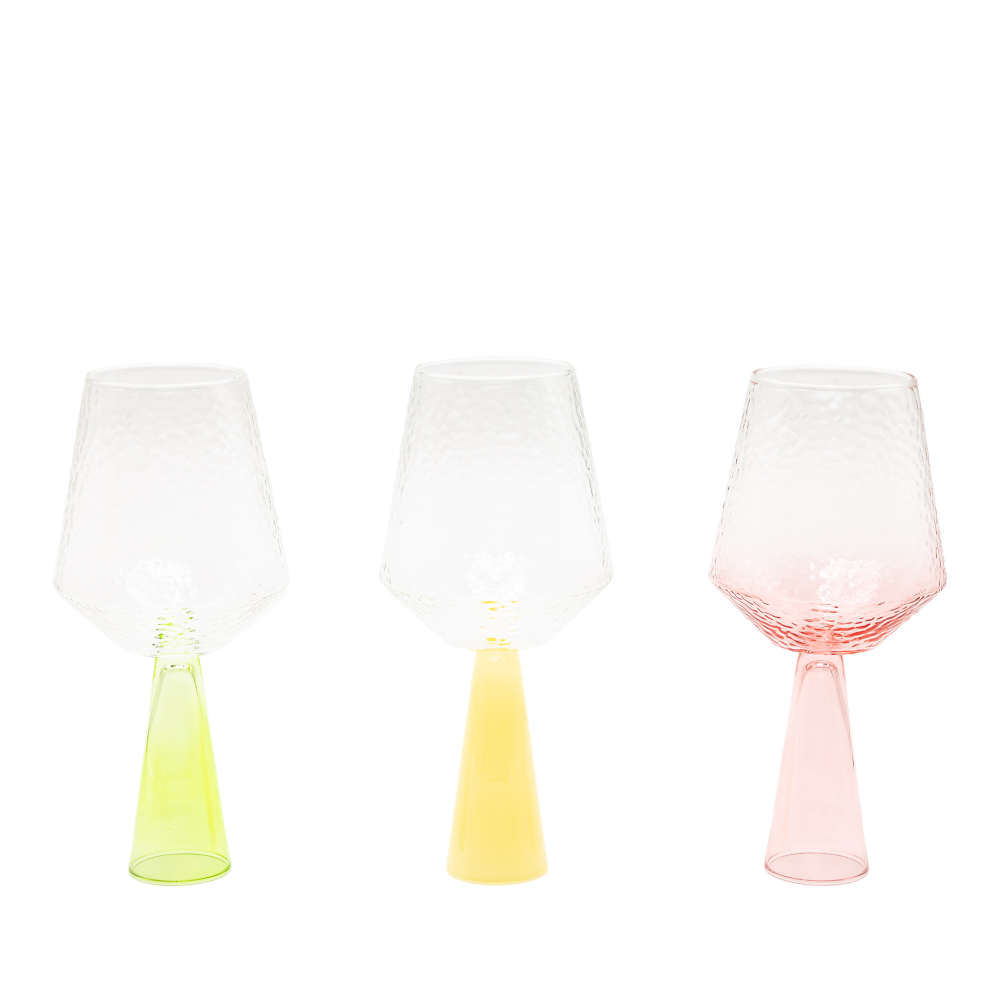 Claude Wine Glasses - Yellow - Set of 2