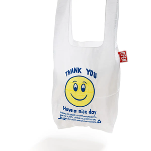 Thank You Smile Embroidered Mini Shopping Tote