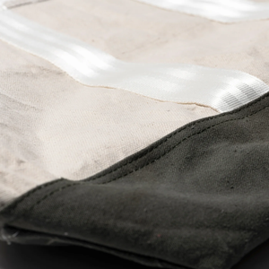 Laminated Cotton & Vintage Fabric Bag 60 x 30cm Model 504551