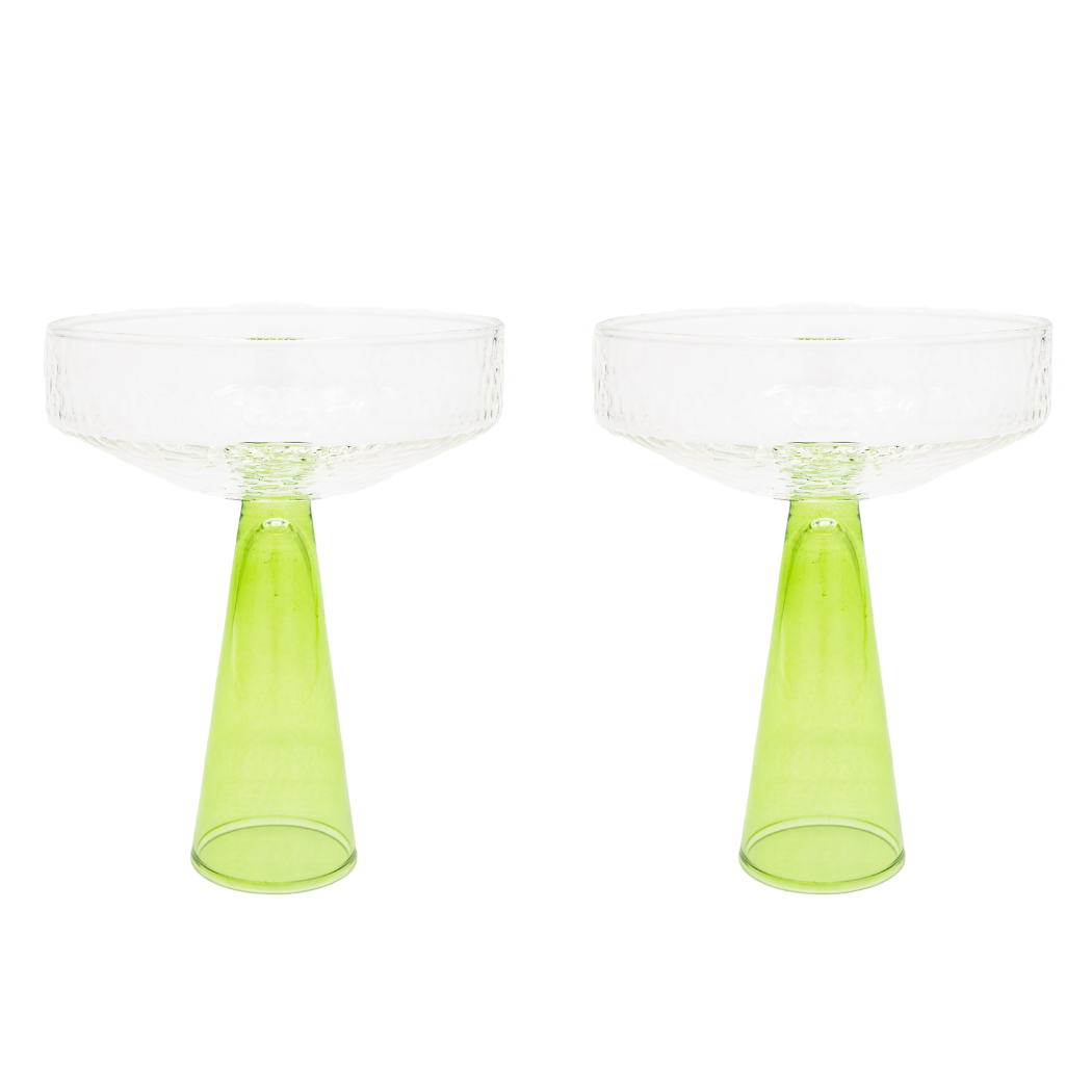 Claude Coupe Green Set of Two