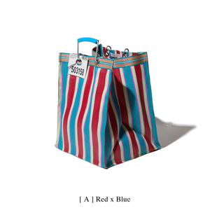 Recycled Plastic Striped Market Bag D26