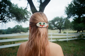 Strawberry Fields Ponytail Barrette